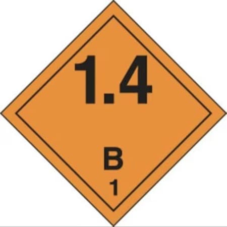 Accuform TDG PLACARD CLASS 1 273MM x 273MM TCP142MG100 TCP142MG100